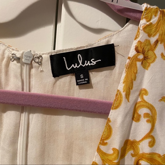 Lulu’s white and yellow dress - Picture 3 of 5